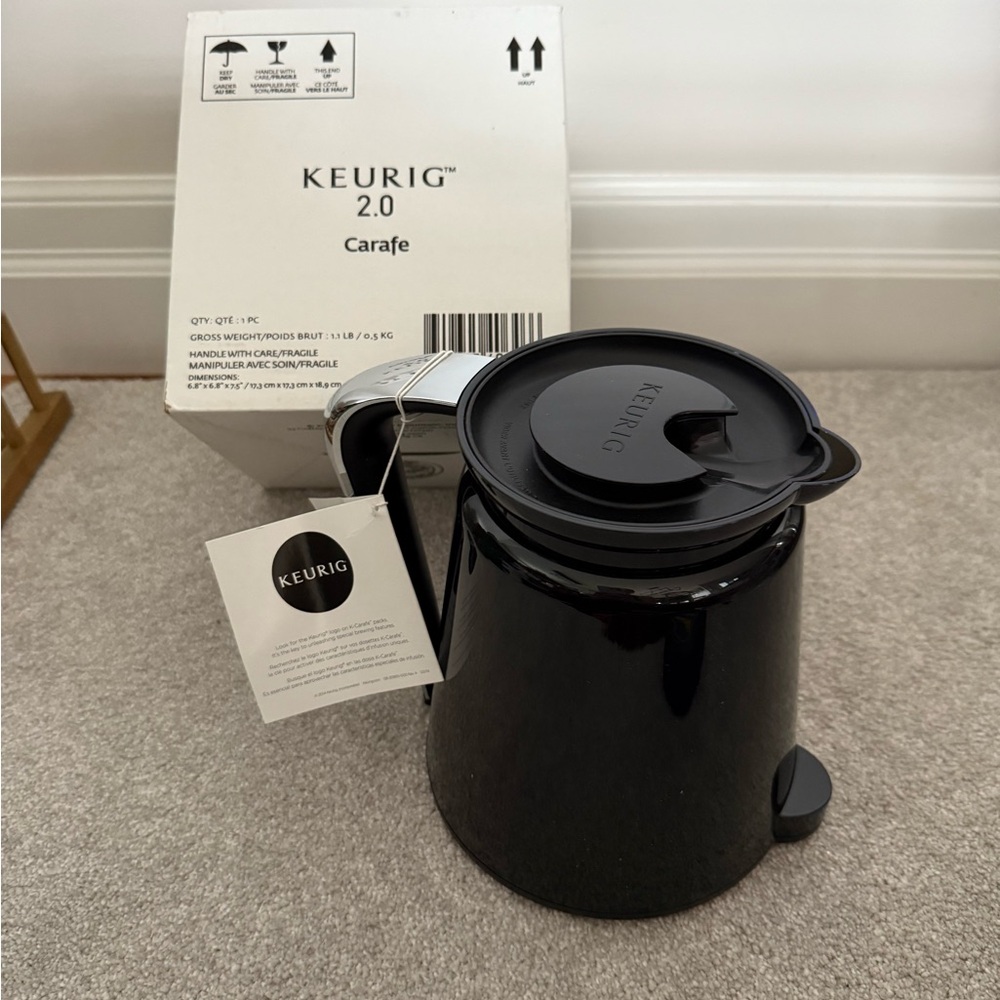 Keurig 2.0 Black Coffee Carafe